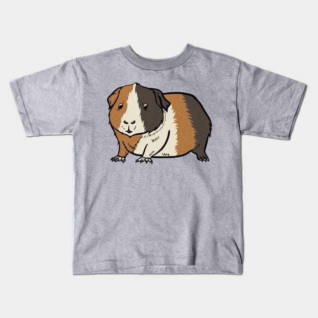 Guinea Pig Kids T-Shirt by Sticker Steve